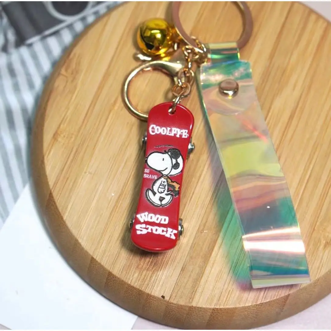 Anime Snoopy Keychain Cartoon Creative Finger Skateboard Personalized Key Chain Bag Pendant Decoration Kids Birthday Gift
Anime Snoopy Keychain Cartoon Creative Finger Skateboard Personalized Key Chain Bag Pendant Decoration Kids Birthday Gift
