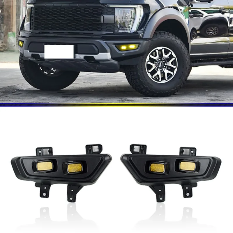 for 2022 2023 Ford Raptor F150 F-150 Upgraded 1 Pair Daytime Running Light Modified Front Bumper Fog Light Assembly Monochrome
for 2022 2023 Ford Raptor F150 F-150 Upgraded 1 Pair Daytime Running Light Modified Front Bumper Fog Light Assembly Monochrome