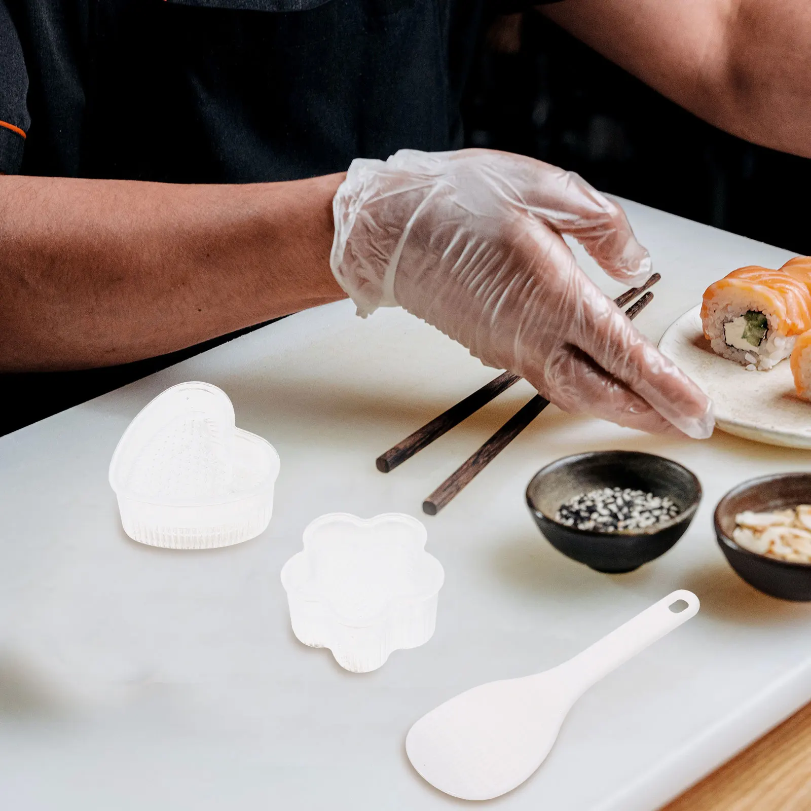 Rice Ball Mold Sushi Maker DIY Tools Bento Mould Kitchen Accessories Easy Clean Practical Lightweight Portable Home Use
Rice Ball Mold Sushi Maker DIY Tools Bento Mould Kitchen Accessories Easy Clean Practical Lightweight Portable Home Use