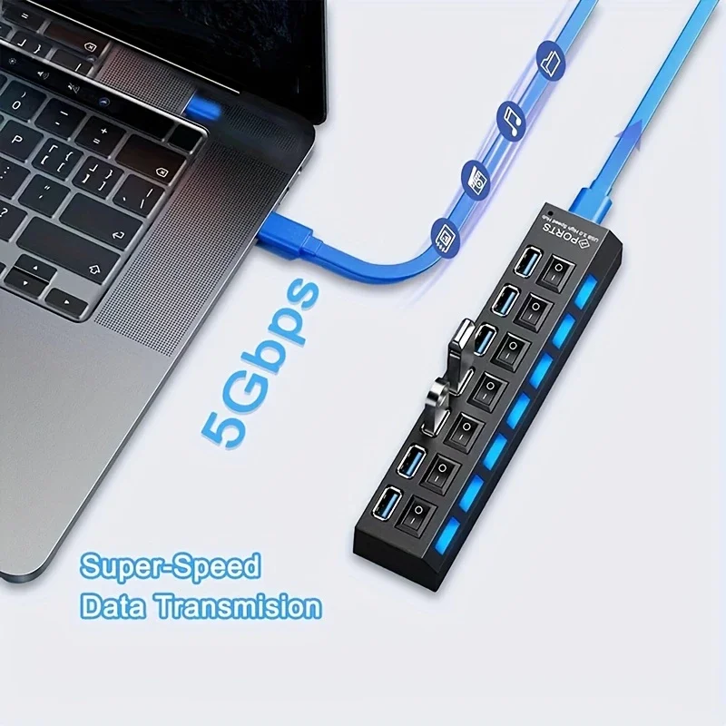 USB Hub 3.0 Hub USB 3 USB 2.0 Multi USB Splitter Power Adapter 7 Port Multiple Expander 2.0 with Switch for PC Accessories
USB Hub 3.0 Hub USB 3 USB 2.0 Multi USB Splitter Power Adapter 7 Port Multiple Expander 2.0 with Switch for PC Accessories
