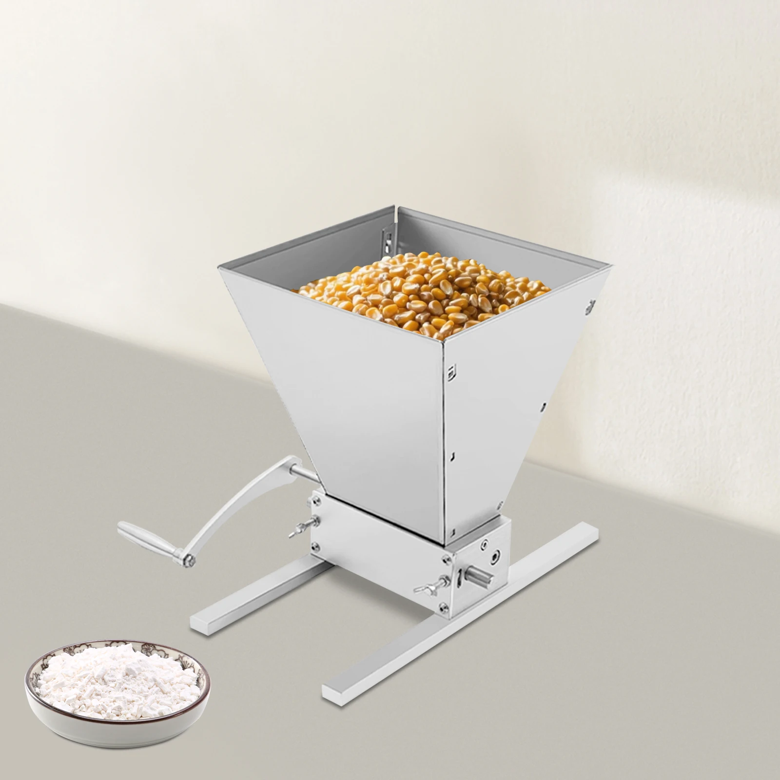 Manual Grain Mill Stainless Steel Grinder with Adjustable Coarseness Hand Crank Drill Compatible for Wheat Berries Home
Manual Grain Mill Stainless Steel Grinder with Adjustable Coarseness Hand Crank Drill Compatible for Wheat Berries Home