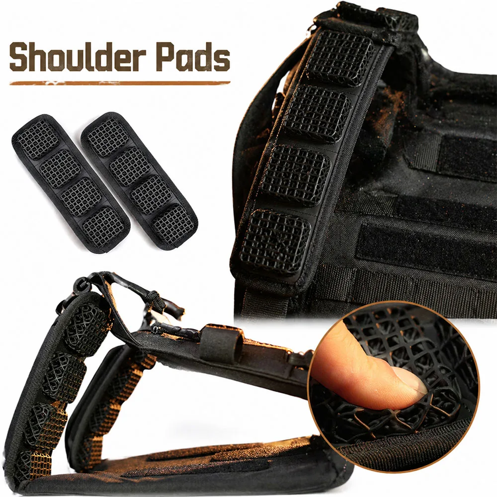 JPC Tactical Vest Shoulder Pads Breathable Mesh Cushion Pad Shock-Absorbing Backpack Mat for Pressure Relief Hunting Accessories
JPC Tactical Vest Shoulder Pads Breathable Mesh Cushion Pad Shock-Absorbing Backpack Mat for Pressure Relief Hunting Accessories