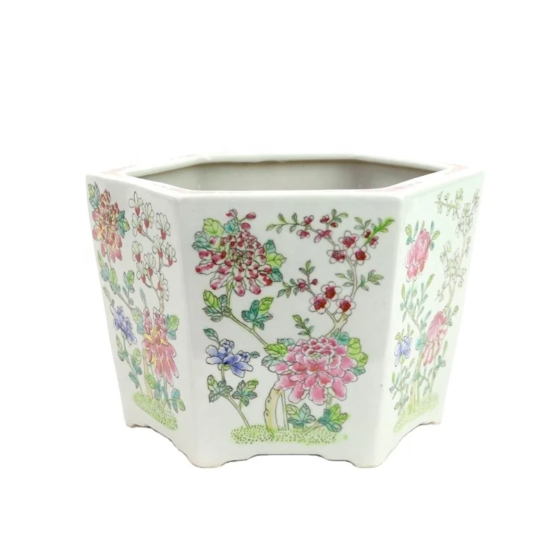 RYSZ12 Hand Painted Floral Design Ceramic Flower Pot
RYSZ12 Hand Painted Floral Design Ceramic Flower Pot