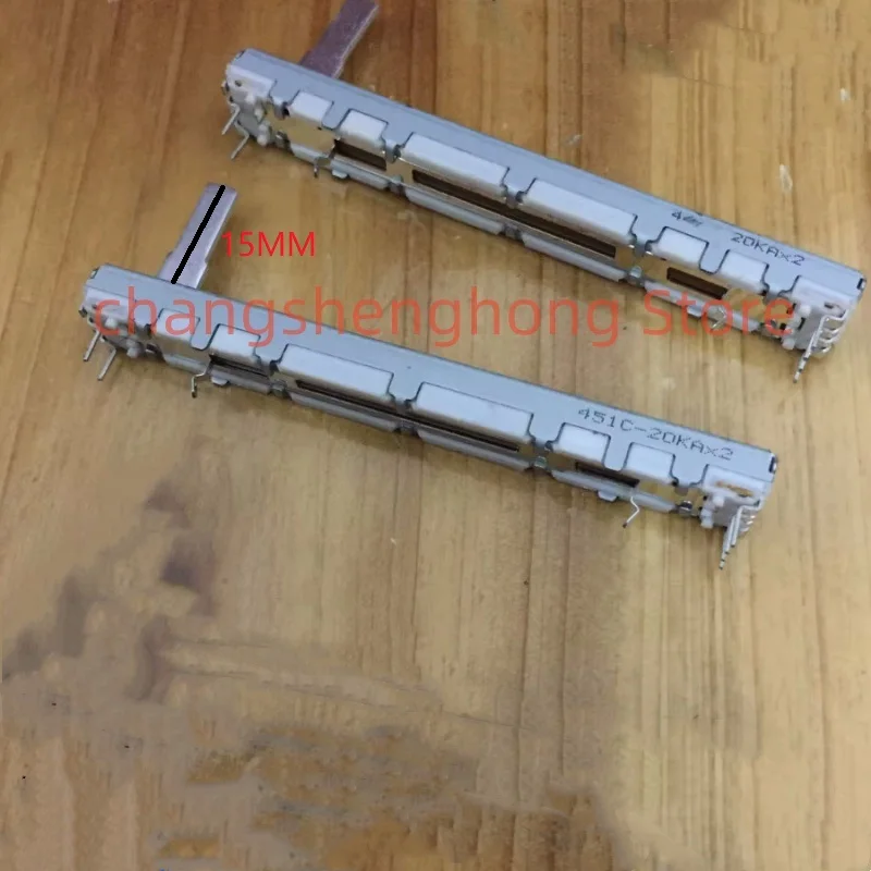 2pcs for ALPS Switch Mixer Fader RS60112A600U 7.5cm Dual A20K Slide Potentiometer Travel 60mm Resistance 20KX2 15MM
2pcs for ALPS Switch Mixer Fader RS60112A600U 7.5cm Dual A20K Slide Potentiometer Travel 60mm Resistance 20KX2 15MM