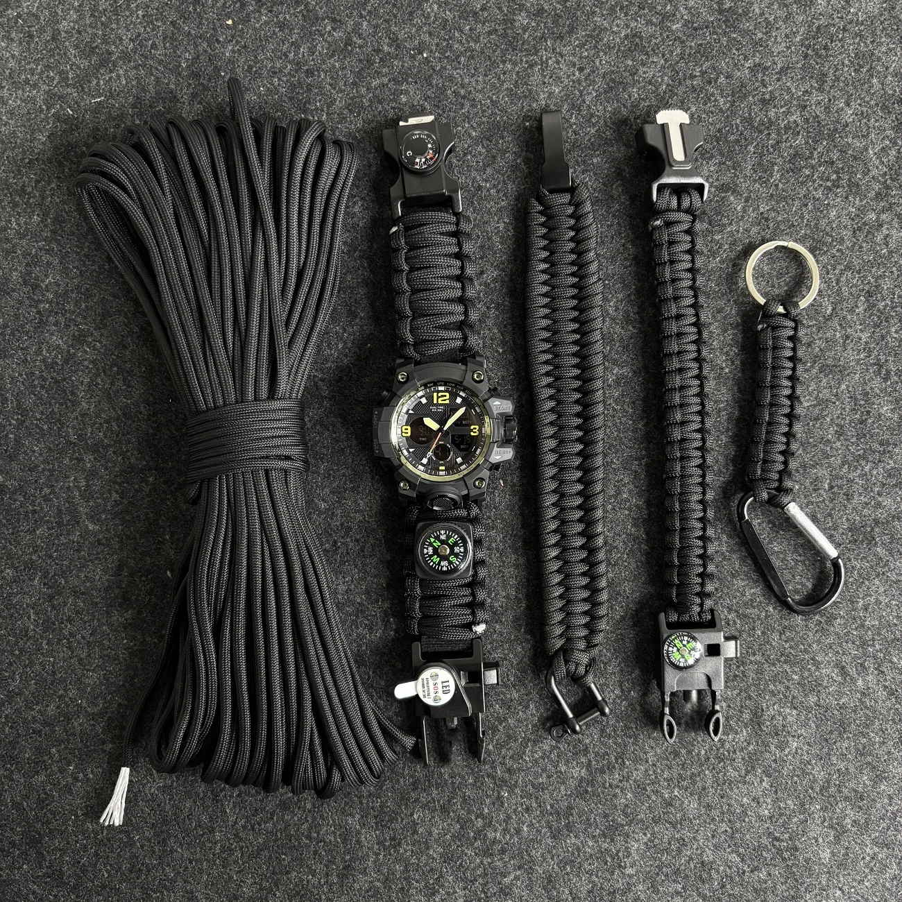 Men's Dual Display Analog Digital Outdoor Watch Multi-Function Tactical Survival 5pcs Gift Set
Men's Dual Display Analog Digital Outdoor Watch Multi-Function Tactical Survival 5pcs Gift Set