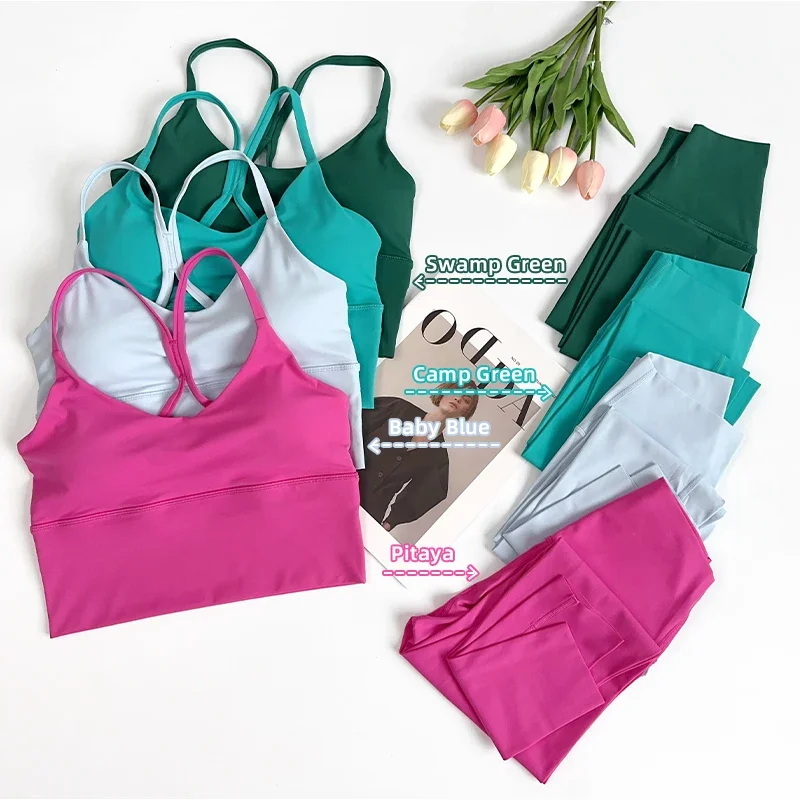 Women's Fashionable Yoga Suit Set 2-Piece Fitness Vest with Beautiful Back And Tight Pants Sportswear Women Gym Suit
Women's Fashionable Yoga Suit Set 2-Piece Fitness Vest with Beautiful Back And Tight Pants Sportswear Women Gym Suit