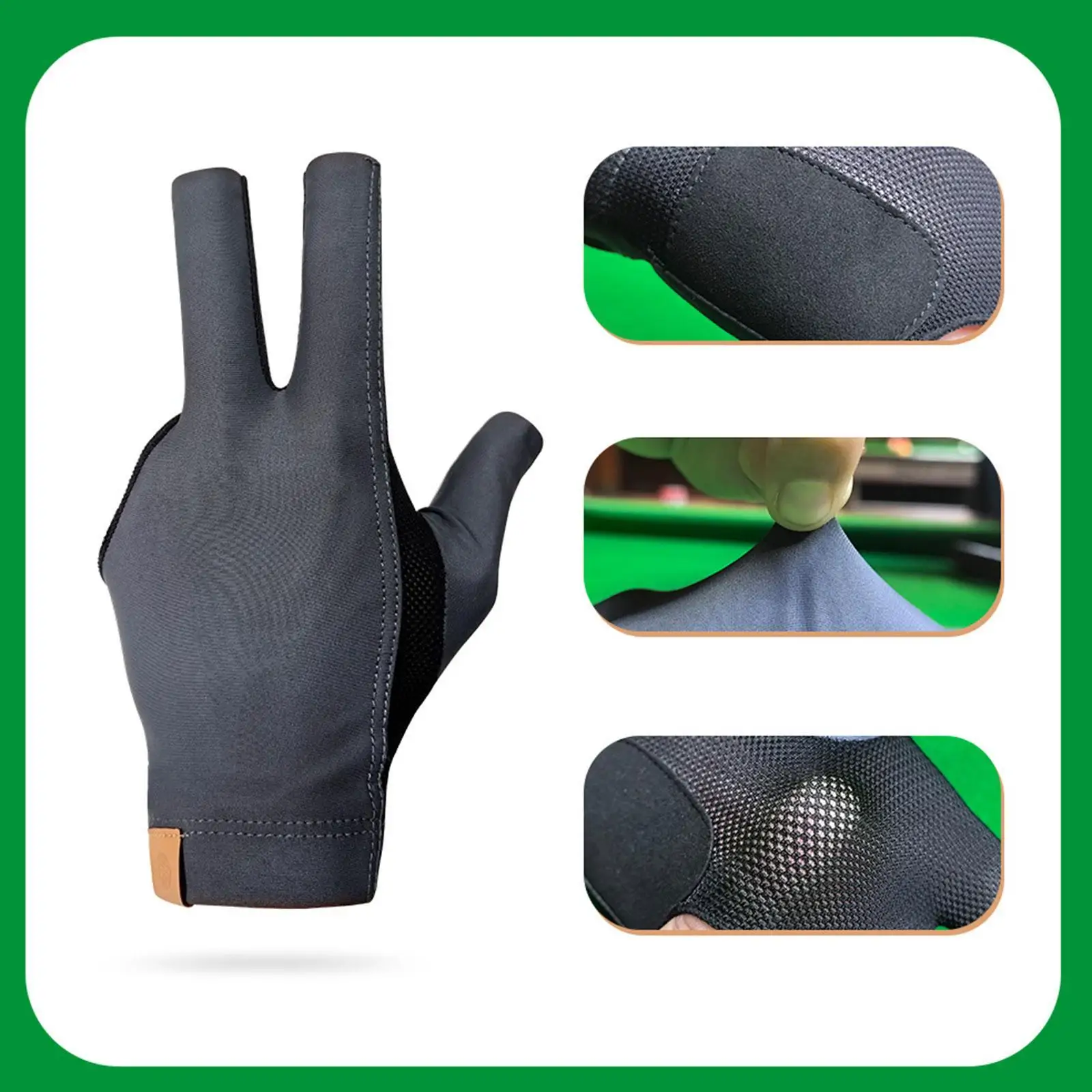 Дышащая перчатка для бильярда с тремя пальцами, нескользящая, для защиты рук при игре в пул и снукер, для тренировок
Дышащая перчатка для бильярда с тремя пальцами, нескользящая, для защиты рук при игре в пул и снукер, для тренировок