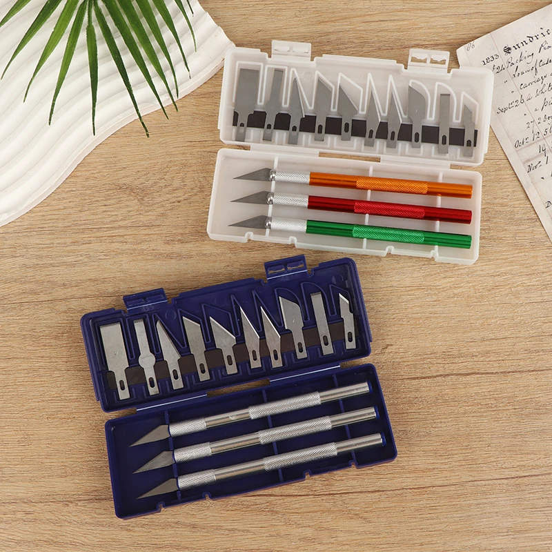 New 13Pcs Aluminum Alloy Carving Knives Precision For Paper Cuttings Film Applications DIY Craft Carving Sculpture Paper
New 13Pcs Aluminum Alloy Carving Knives Precision For Paper Cuttings Film Applications DIY Craft Carving Sculpture Paper