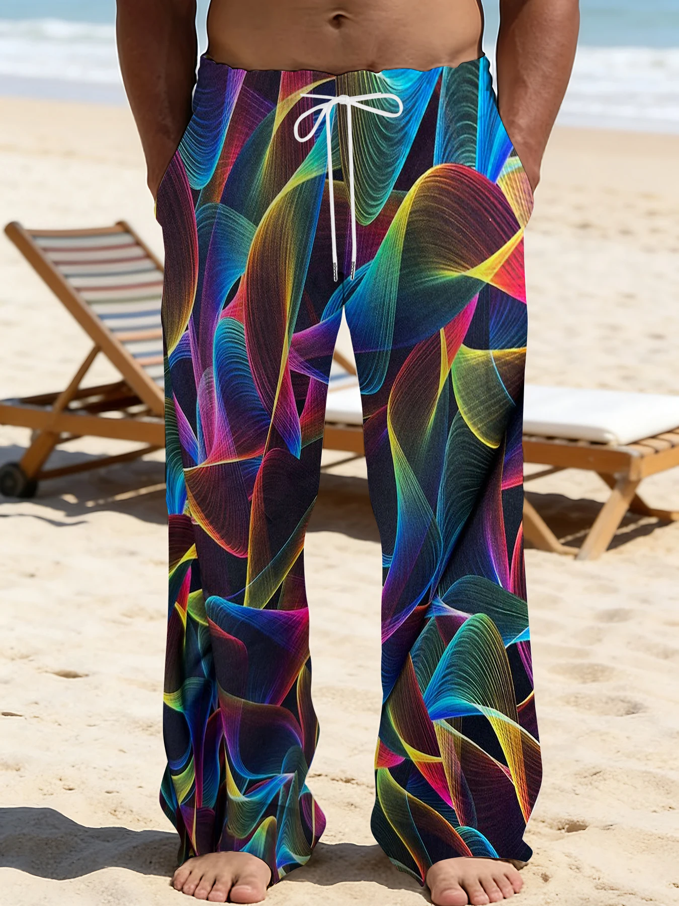 Men's Printed Straight Leg Pants Abstract Art Design Drawstring Waist Loose Fit Summer Beach Casual Vacation Travel Trousers
Men's Printed Straight Leg Pants Abstract Art Design Drawstring Waist Loose Fit Summer Beach Casual Vacation Travel Trousers