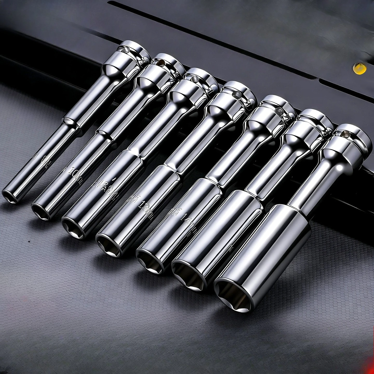 Heavy Duty Extended Impact Socket Set High Hardness Time Saving Hex Thin Wall Power Tool Sockets
Heavy Duty Extended Impact Socket Set High Hardness Time Saving Hex Thin Wall Power Tool Sockets