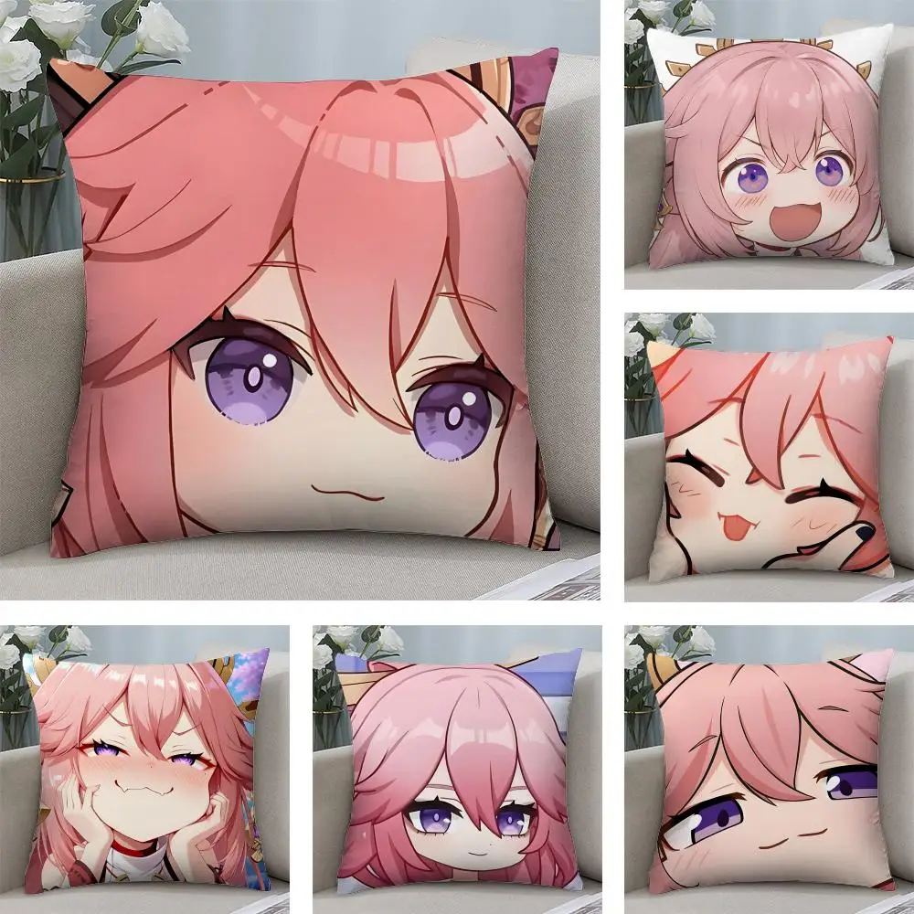 Yae Miko Cute Genshin Game Cushion Cover Square Pillow Bedroom Sofa Leisure Comfort Living Room Home Decoration 40X40
Yae Miko Cute Genshin Game Cushion Cover Square Pillow Bedroom Sofa Leisure Comfort Living Room Home Decoration 40X40
