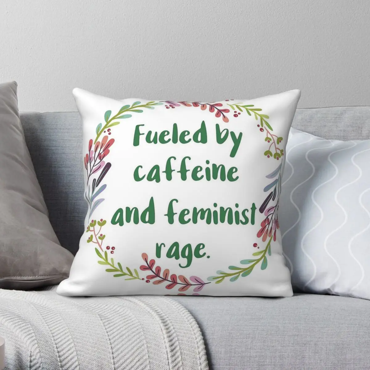 Fueled By Caffeine Feminist Rage Square Pillowcase Polyester Linen Velvet Creative Decor Throw Pillow Case Home Cushion Cover
Fueled By Caffeine Feminist Rage Square Pillowcase Polyester Linen Velvet Creative Decor Throw Pillow Case Home Cushion Cover