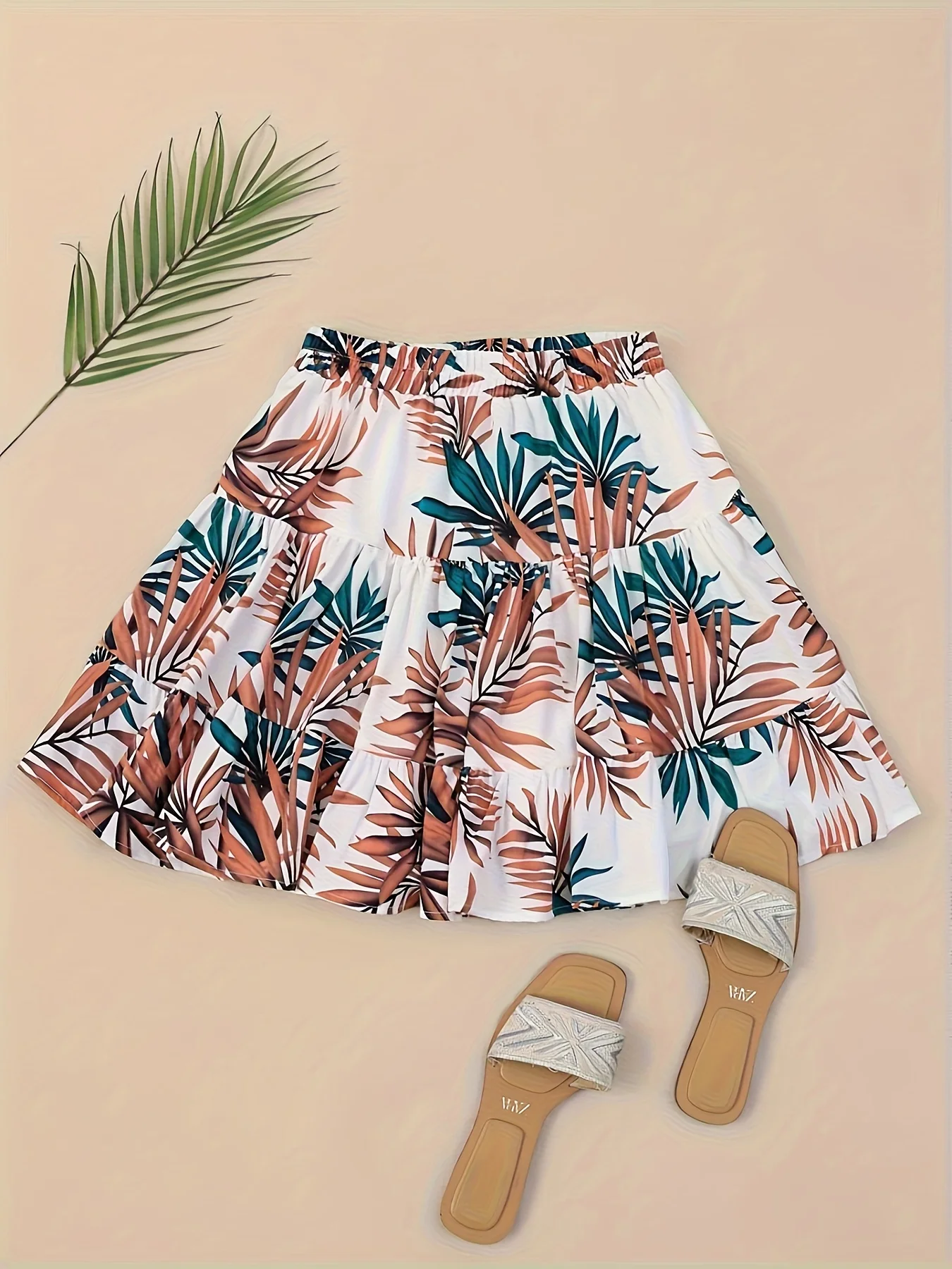 Элегантная и изысканная женская юбка-миди белого цвета с цветочным принтом, модная и изящная.
Элегантная и изысканная женская юбка-миди белого цвета с цветочным принтом, модная и изящная.