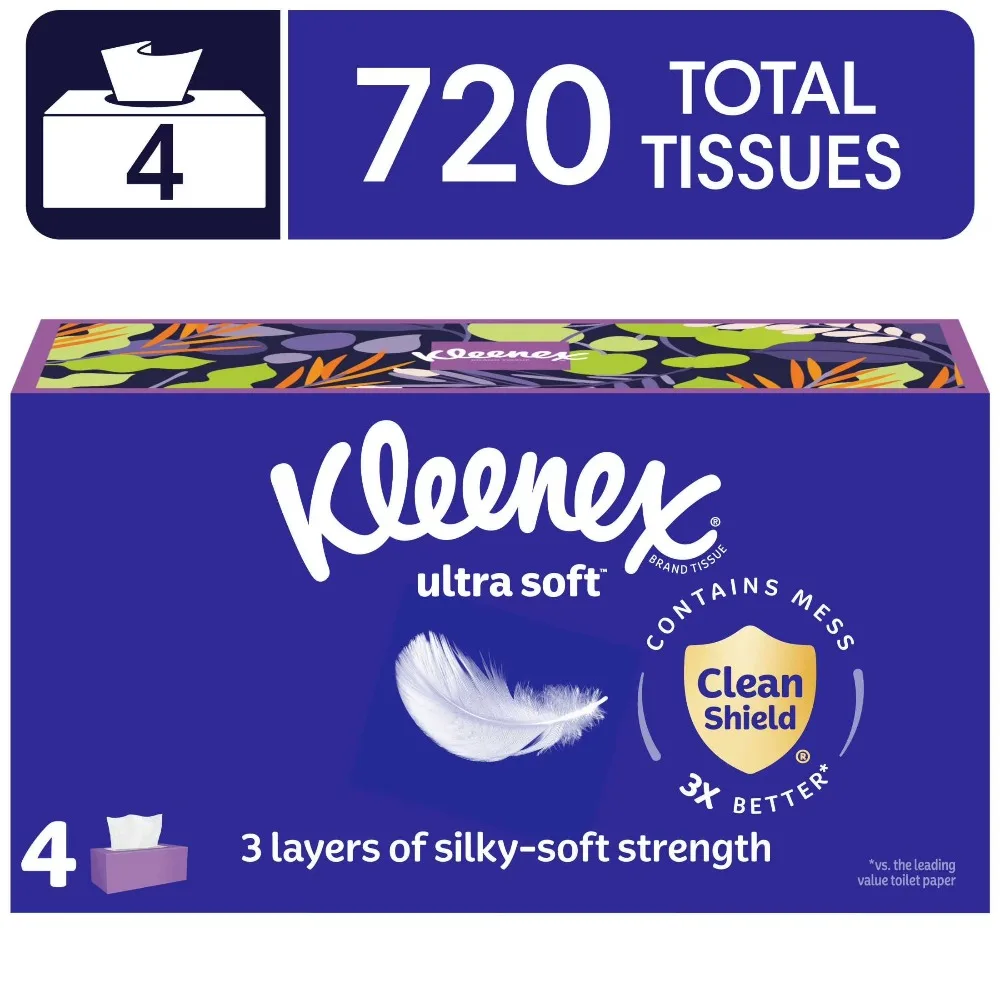 Hot Discount Ultra Soft 3-Ply Facial Tissues 4 Flat Boxes 180 Tissues per Box Cost Effective Special Offer
Hot Discount Ultra Soft 3-Ply Facial Tissues 4 Flat Boxes 180 Tissues per Box Cost Effective Special Offer