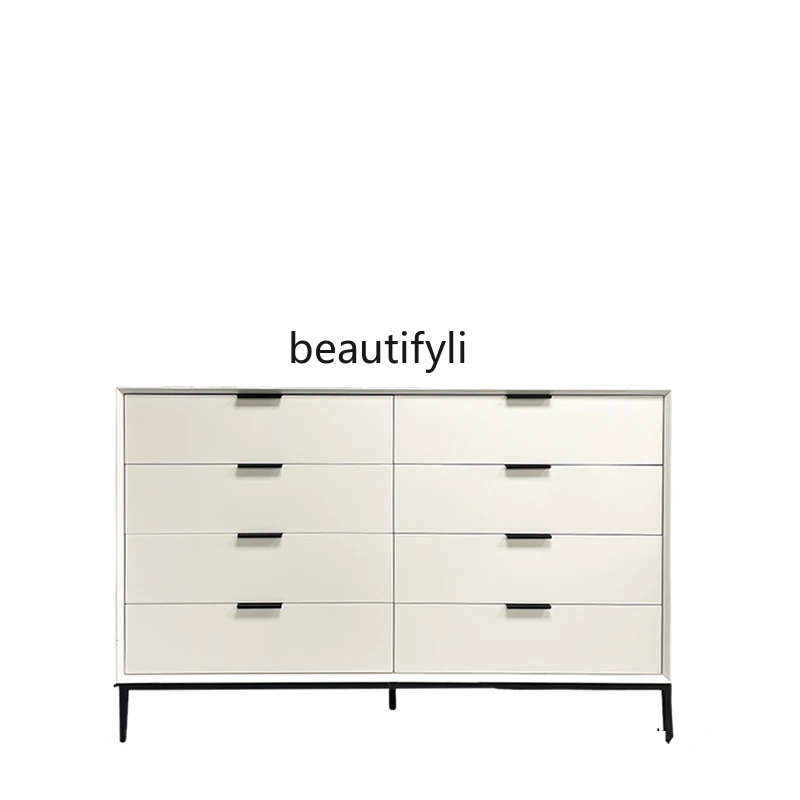 Solid Wood Storage Cabinet Italian-Style Light Luxury Living Room Home Modern Minimalist Storage Chest of Drawers furniture
Solid Wood Storage Cabinet Italian-Style Light Luxury Living Room Home Modern Minimalist Storage Chest of Drawers furniture