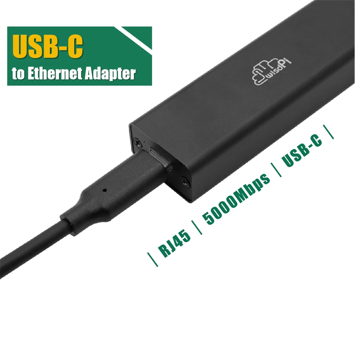 Адаптер WISDPI USB 3.2–5GbE (WP-UT5) Сетевое подключение проводной локальной сети 5G, 2,5G, 100 Мбит/с, 5000 Мбит/с USB-C к сети RJ45
Адаптер WISDPI USB 3.2–5GbE (WP-UT5) Сетевое подключение проводной локальной сети 5G, 2,5G, 100 Мбит/с, 5000 Мбит/с USB-C к сети RJ45