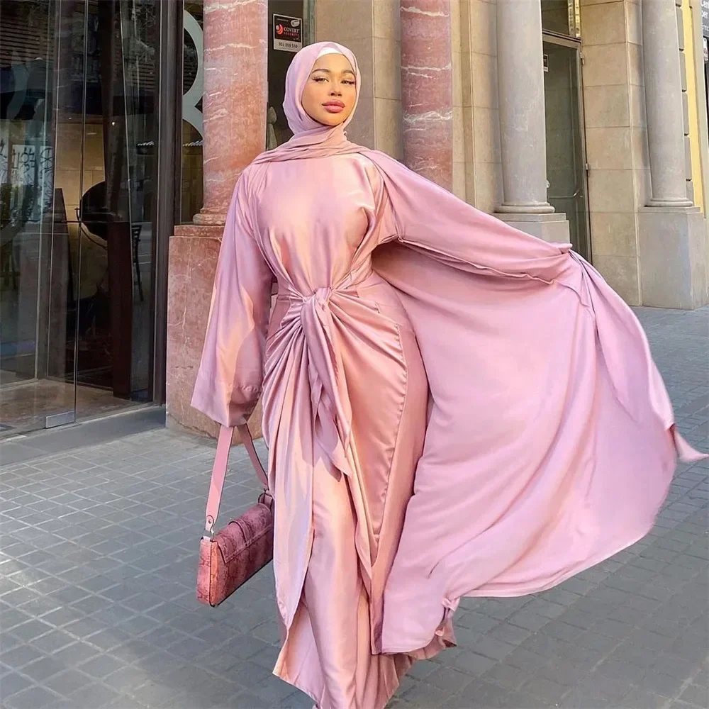 2 Piece Matching Set Women Turkey Muslim Dress Dubai Celebrities Fashion Outfit Plain Kimono Open Abaya Maxi Dress Wrap Skirts
2 Piece Matching Set Women Turkey Muslim Dress Dubai Celebrities Fashion Outfit Plain Kimono Open Abaya Maxi Dress Wrap Skirts