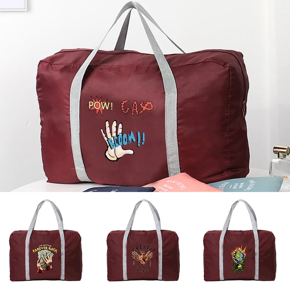 Simple Printed Large-capacity Portable Travel Bag Unisex Travel Accessories Foldable Portable Storage Bag
Simple Printed Large-capacity Portable Travel Bag Unisex Travel Accessories Foldable Portable Storage Bag