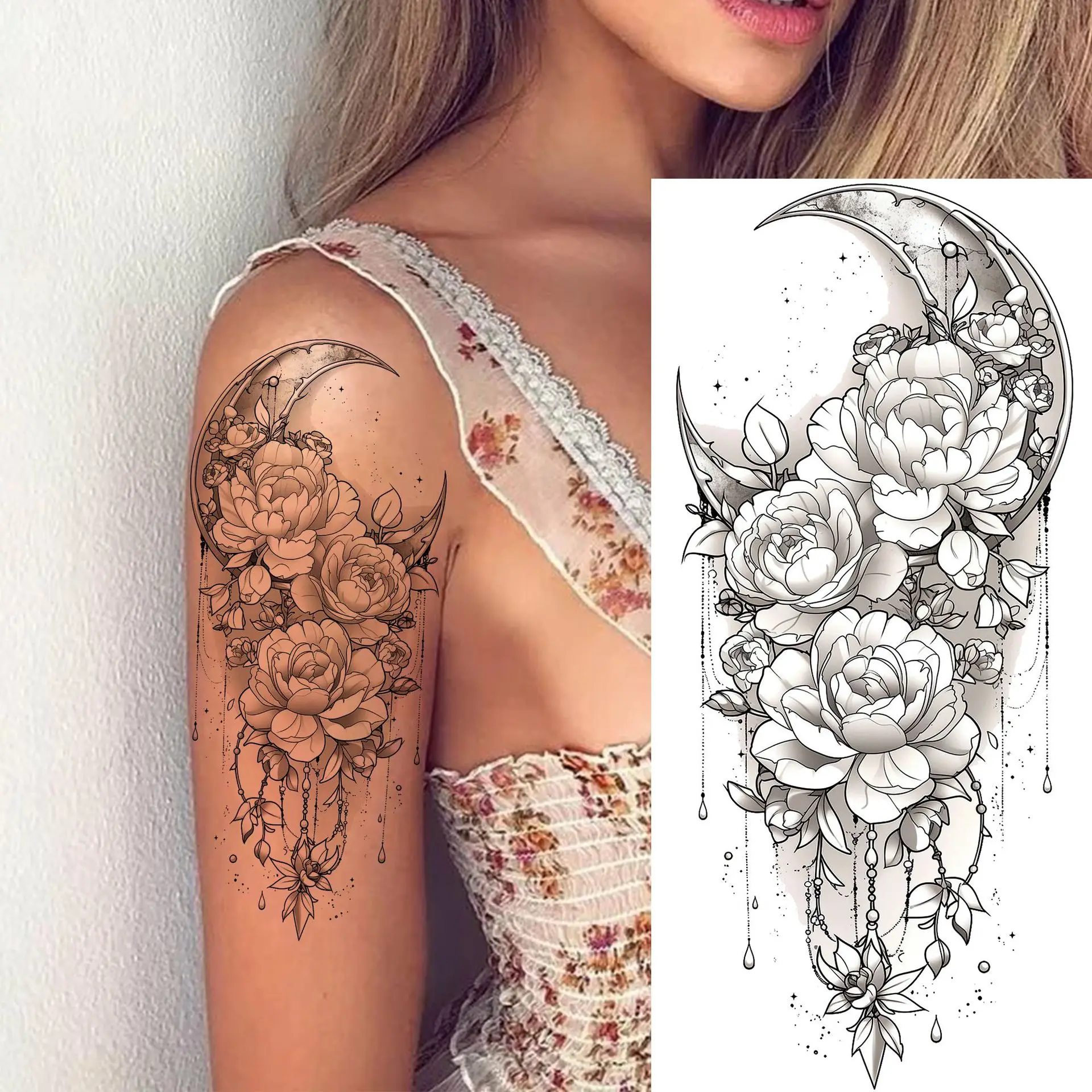 Premium Dreamcatcher Peony Temporary Tattoo Stickers Water Transfer Long Lasting for Arm Calf Easy Apply
Premium Dreamcatcher Peony Temporary Tattoo Stickers Water Transfer Long Lasting for Arm Calf Easy Apply