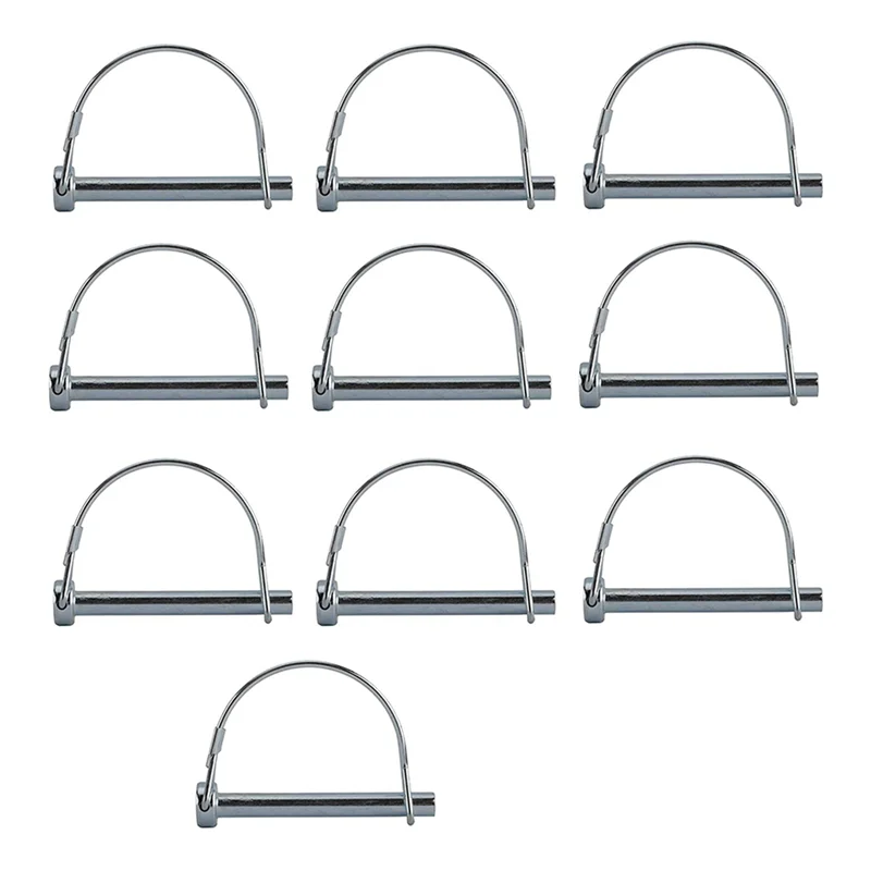 AB13-30Pcs Wire Lock Pin, 5/16 Inch Shaft Locking Pin Hitch Pin With Round Arch Wire Retainer For Farm Trailers Lawn Garden
AB13-30Pcs Wire Lock Pin, 5/16 Inch Shaft Locking Pin Hitch Pin With Round Arch Wire Retainer For Farm Trailers Lawn Garden