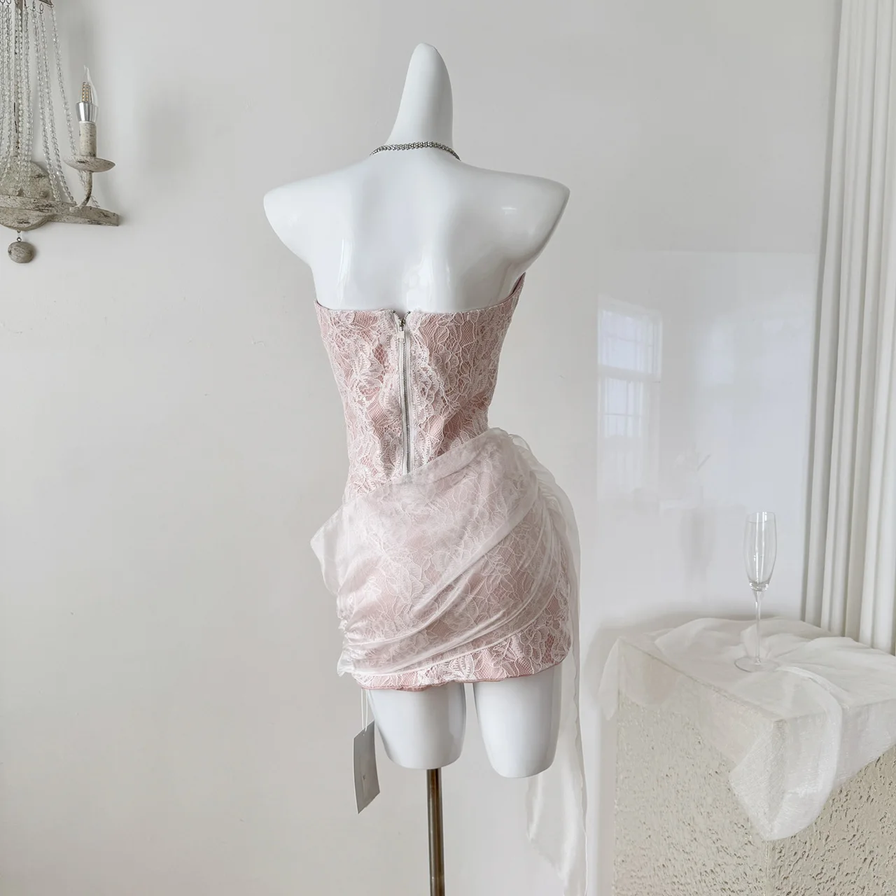 Faionable Lace Outfit Women's Spicy Fibone Tube Top High Waist Skirt Two Piece Set 8-25 Years Old Summer 2025
Faionable Lace Outfit Women's Spicy Fibone Tube Top High Waist Skirt Two Piece Set 8-25 Years Old Summer 2025