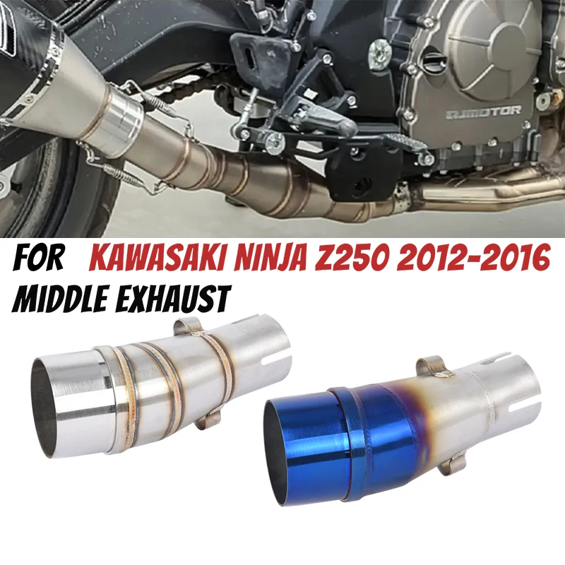 Motorcycle Exhaust Middle Link Slip On Pipe Stainless Steel Muffler Tube For KAWASAKI NINJA Z250 250R Ninja 250 Ninja 300 Z300
Motorcycle Exhaust Middle Link Slip On Pipe Stainless Steel Muffler Tube For KAWASAKI NINJA Z250 250R Ninja 250 Ninja 300 Z300