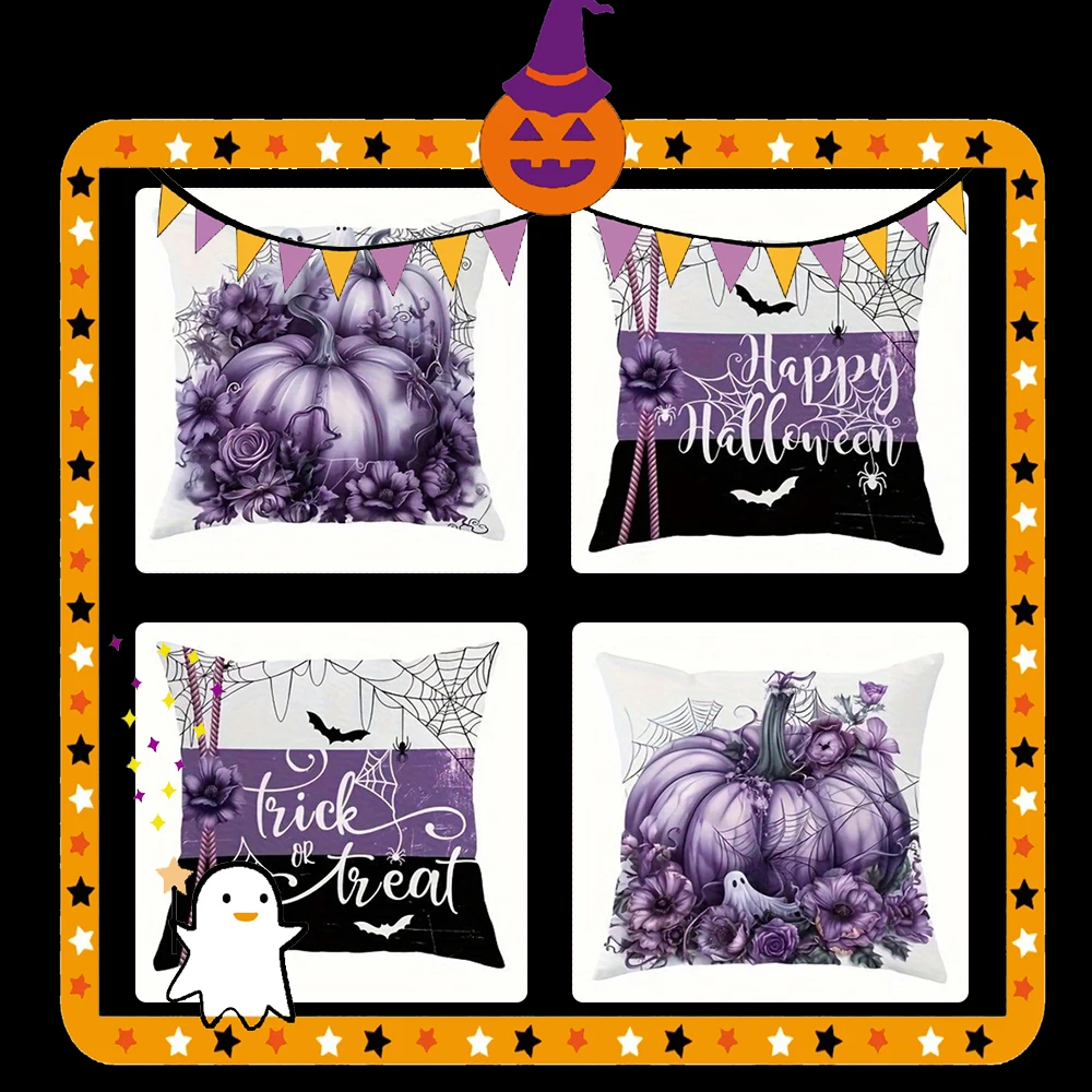 Pumpkins with Flowers for HalloweenSuitable for sofa car bedroom decorative cushion cover pillow cover
Pumpkins with Flowers for HalloweenSuitable for sofa car bedroom decorative cushion cover pillow cover