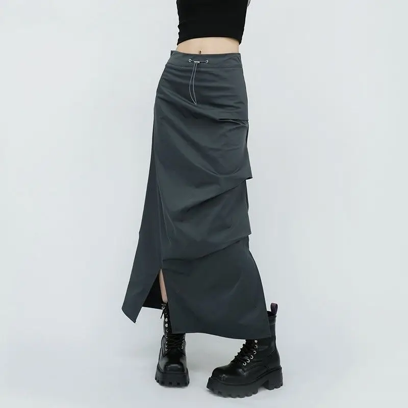 American-style High-end Drapey Skirt, Unique Spring and Summer New Skirt, High-waisted Slit Long Skirt
American-style High-end Drapey Skirt, Unique Spring and Summer New Skirt, High-waisted Slit Long Skirt