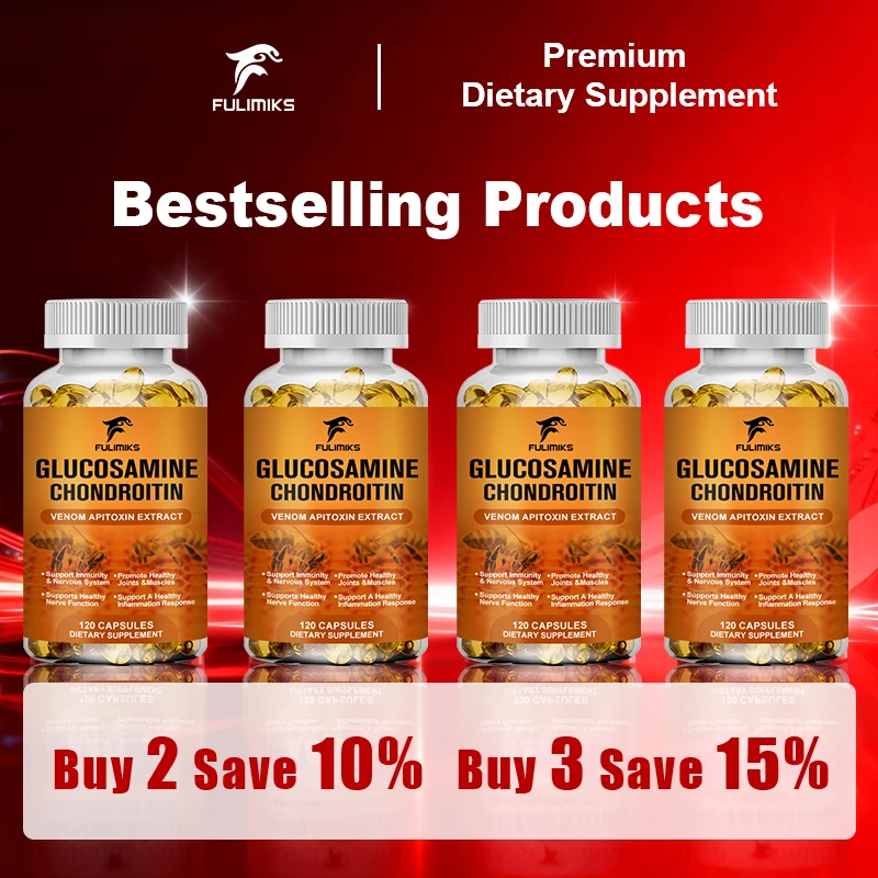 Bee Venom & Glucosamine Capsules, Supports Joint Health, Cartilage Repair, Inflammation Balance & Long-Term Mobility for Adults
Bee Venom & Glucosamine Capsules, Supports Joint Health, Cartilage Repair, Inflammation Balance & Long-Term Mobility for Adults
