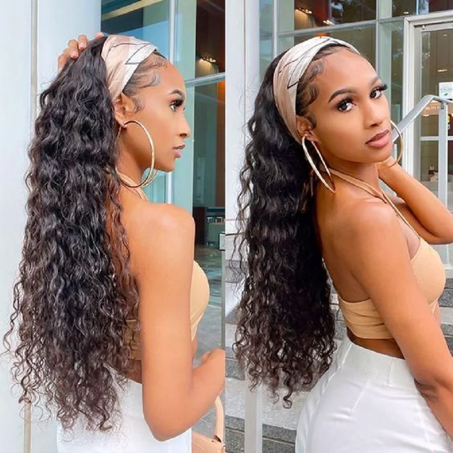 Headband Wigs Human Hair Deep Wave Curly Human Hair Wigs For Women Glueless Wig Human Hair Ready To Wear Glueless No Lace Wig
Headband Wigs Human Hair Deep Wave Curly Human Hair Wigs For Women Glueless Wig Human Hair Ready To Wear Glueless No Lace Wig