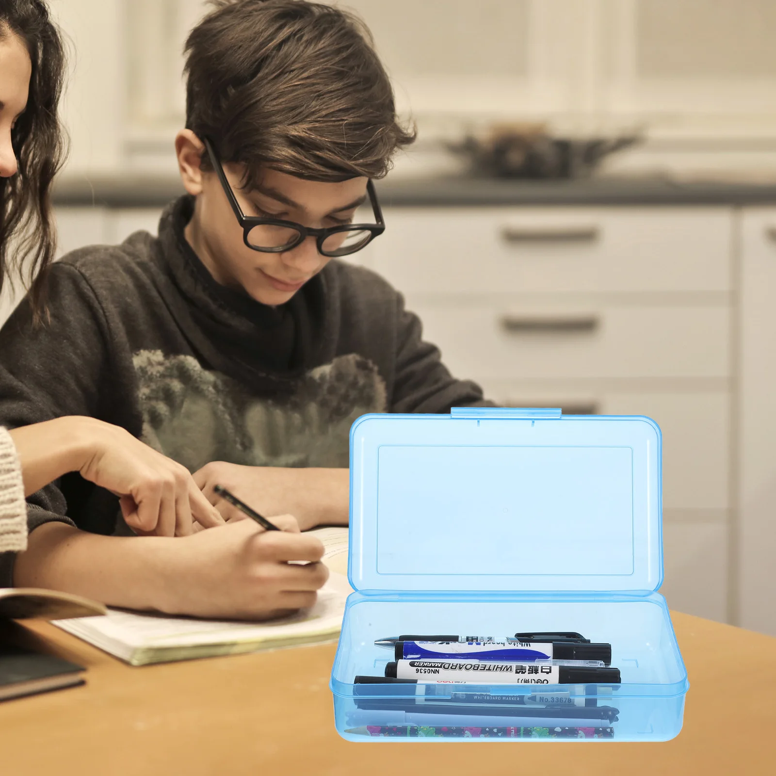 Plastic Transparent Pencil Box Large Capacity School Office Student Stationery Case 1212 Ceramic White Storage ganizer
Plastic Transparent Pencil Box Large Capacity School Office Student Stationery Case 1212 Ceramic White Storage ganizer