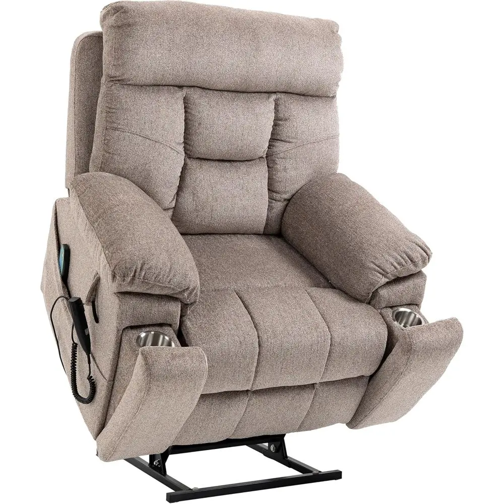 Dual Motor Power Lit Chair Recliners, 180°Lay lat Sleng Recliner Chairs or Elderly with Heat Massage, Spacious Seat, Cup Holders
Dual Motor Power Lit Chair Recliners, 180°Lay lat Sleng Recliner Chairs or Elderly with Heat Massage, Spacious Seat, Cup Holders