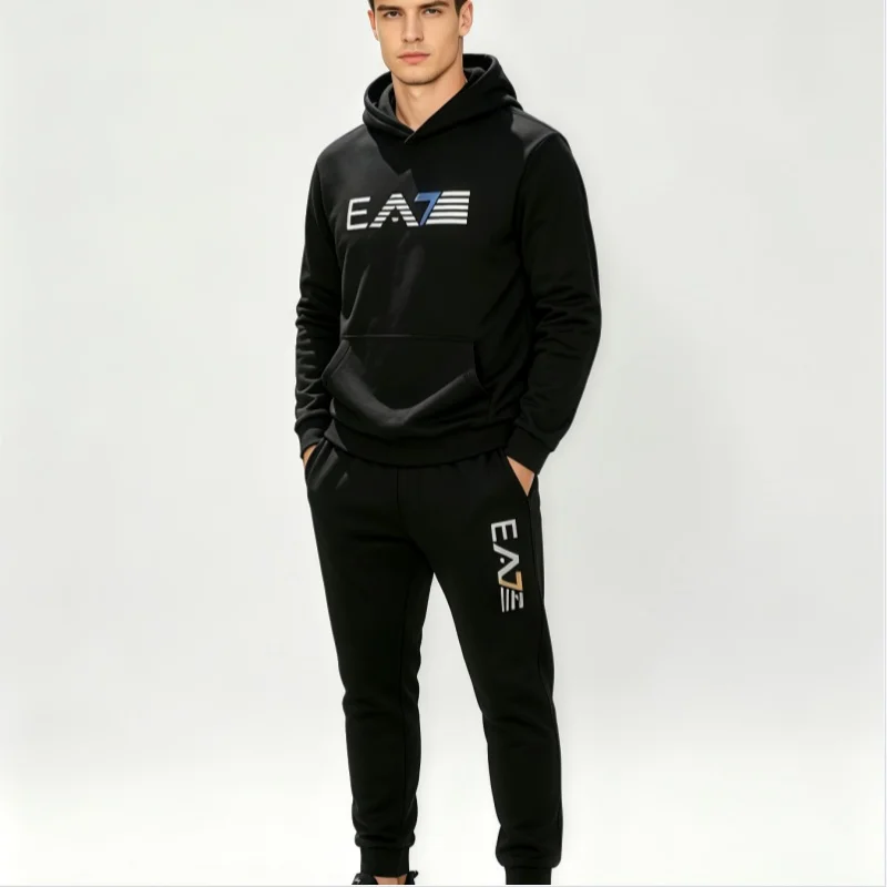 Stylish Men Long Sleeve Hoodie Joggers 2 Piece Tracksuit Spring Autumn Casual Fitness Running Sportswear
Stylish Men Long Sleeve Hoodie Joggers 2 Piece Tracksuit Spring Autumn Casual Fitness Running Sportswear