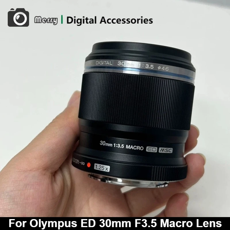 95% New Genuine For Olympus M.Zuiko Digital ED 30mm f/3.5 Macro Lens M4/3 60mm Equivalent 1.25x MSC AF For EM10 EM5 GH5
95% New Genuine For Olympus M.Zuiko Digital ED 30mm f/3.5 Macro Lens M4/3 60mm Equivalent 1.25x MSC AF For EM10 EM5 GH5