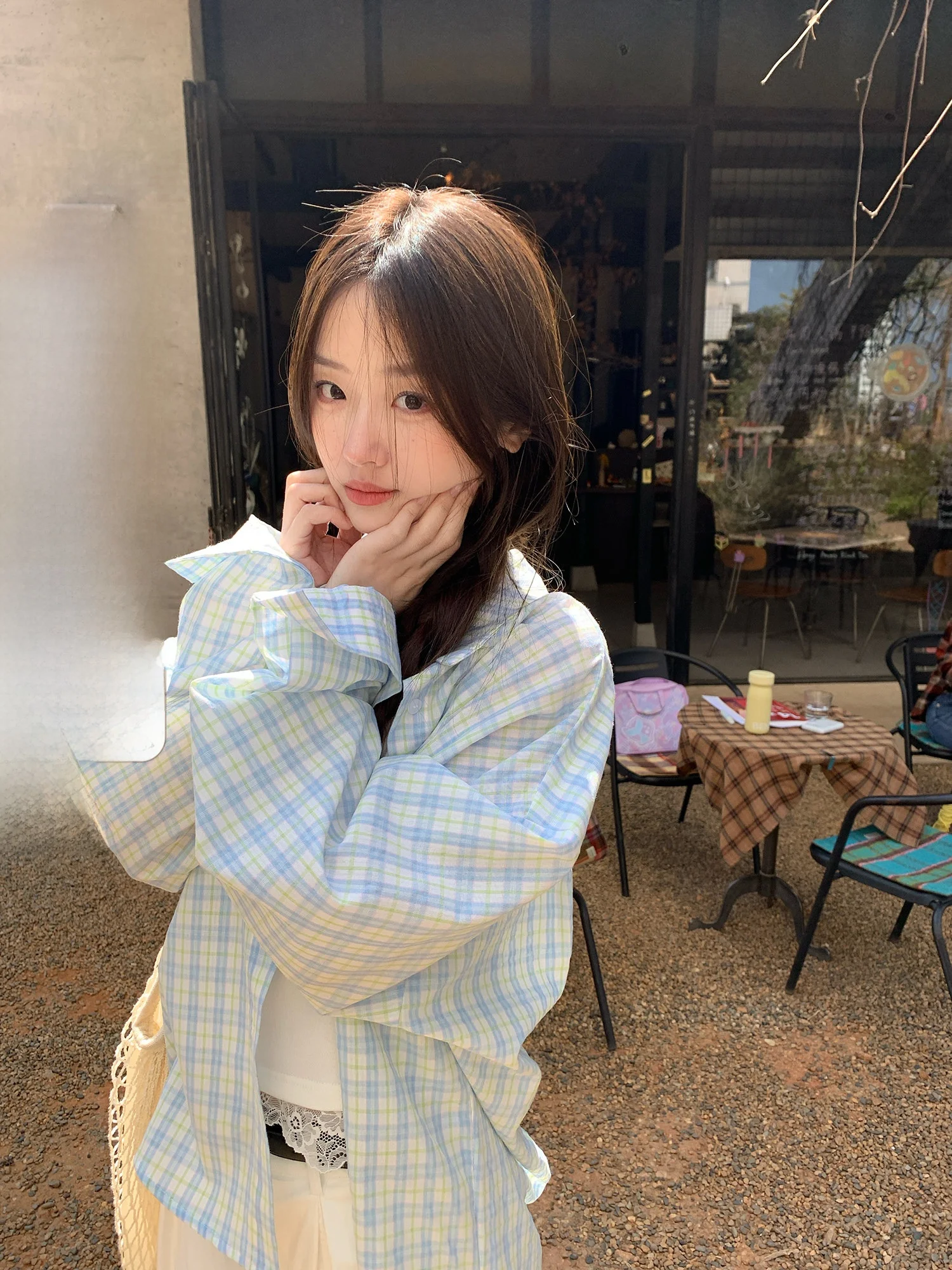 Sinbounboun Checks Pattern Long Sleeve Sun Protection Shirt Thin Cotton Polyester Casual Style Loose Fit Women's Collar ...
Sinbounboun Checks Pattern Long Sleeve Sun Protection Shirt Thin Cotton Polyester Casual Style Loose Fit Women's Collar ...