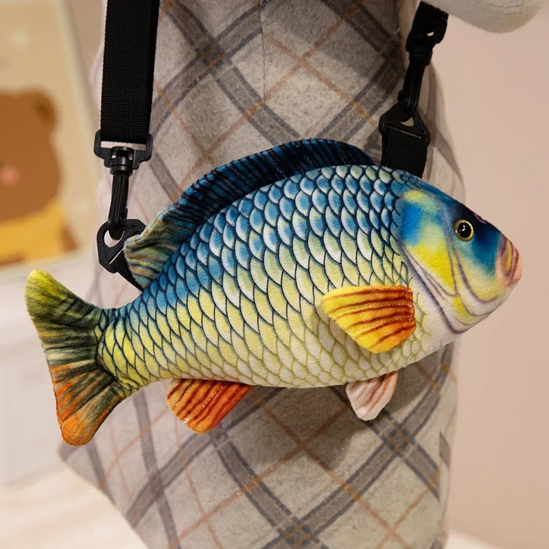 30cm Simulation Fish Plush Cross Body Bag Stuffed Ocean Animal Single Shoulder Bag Wallet Fashion Gift 1
30cm Simulation Fish Plush Cross Body Bag Stuffed Ocean Animal Single Shoulder Bag Wallet Fashion Gift 1