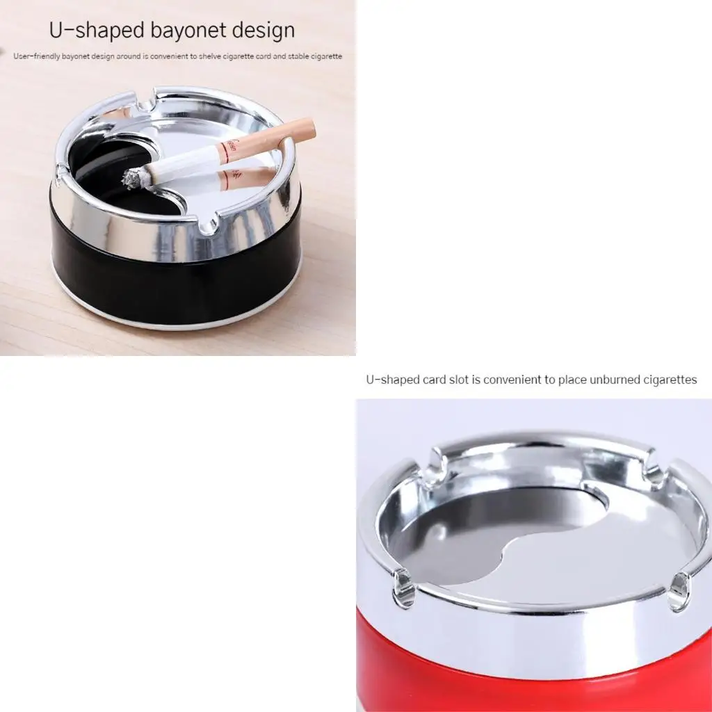 PP+Stainless Steel Ashtray Round Windproof Ashtrays with Rotating Lid for Home Garden Outdoor Indoor Portable Office Sealing
PP+Stainless Steel Ashtray Round Windproof Ashtrays with Rotating Lid for Home Garden Outdoor Indoor Portable Office Sealing