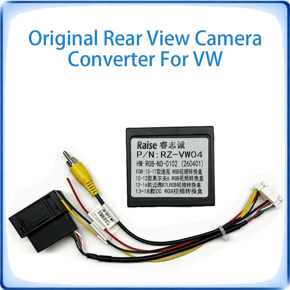 Original Rear View Camera Converter,Ainavi RGB to RCA for VW Passat B7 CC Golf 6 Tiguan Connect Factory Camera to Android Screen
Original Rear View Camera Converter,Ainavi RGB to RCA for VW Passat B7 CC Golf 6 Tiguan Connect Factory Camera to Android Screen