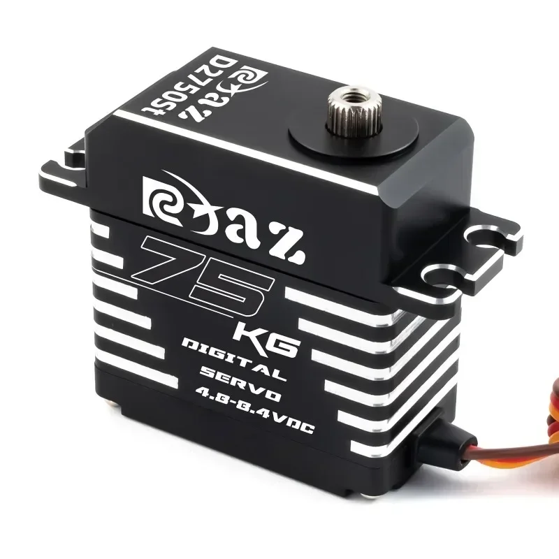 Metal Steel Gear Digital Servo 75KG Brushless Servo Waterproof for RC Car Crawler 1/8 1/10 SCX10 TRX4 Truck Robot Upgrade Parts
Metal Steel Gear Digital Servo 75KG Brushless Servo Waterproof for RC Car Crawler 1/8 1/10 SCX10 TRX4 Truck Robot Upgrade Parts