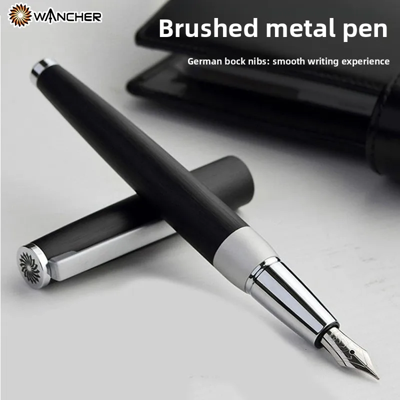 Japan WANCHER Stainless Steel German BOCK Nib Pen Matte Brushed Metal Pen Holder Calligraphy Fountain Pens Office Supplies
Japan WANCHER Stainless Steel German BOCK Nib Pen Matte Brushed Metal Pen Holder Calligraphy Fountain Pens Office Supplies