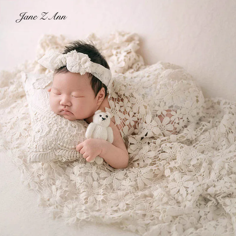 Newborn baby photo props lace pillow+wrap+headband infant girl studio shooting accessories
Newborn baby photo props lace pillow+wrap+headband infant girl studio shooting accessories