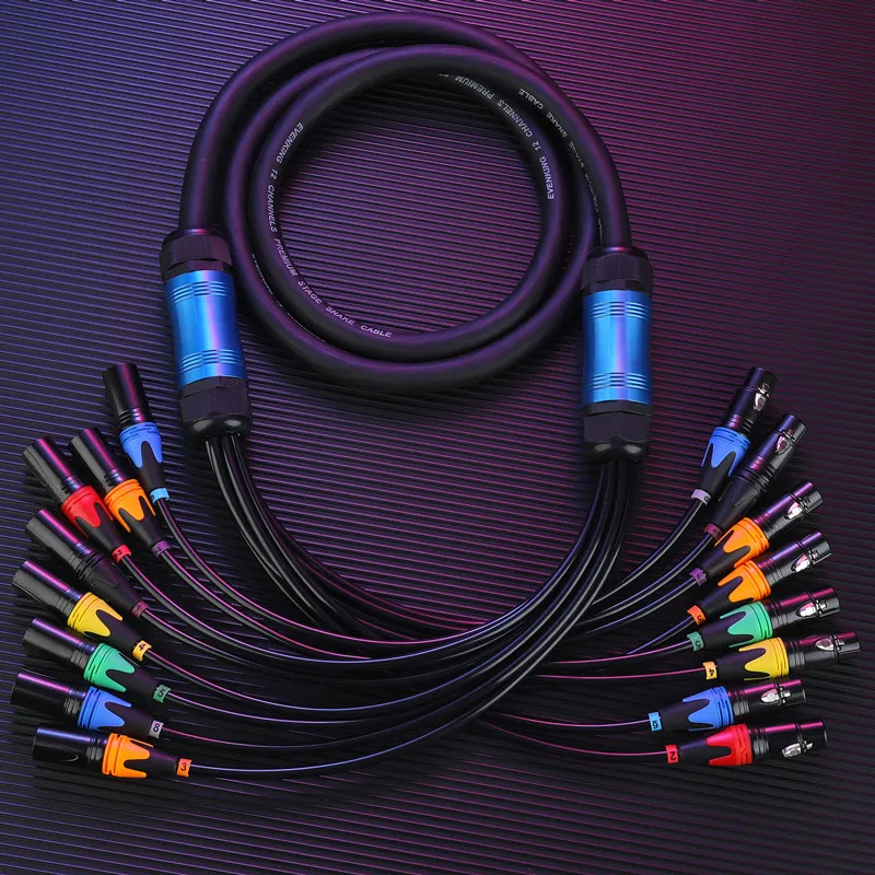 8 Channel Snake Cable With XLR Audio Connectors For Microphone Stage lighting and audio 8-core 8-channel cable
8 Channel Snake Cable With XLR Audio Connectors For Microphone Stage lighting and audio 8-core 8-channel cable