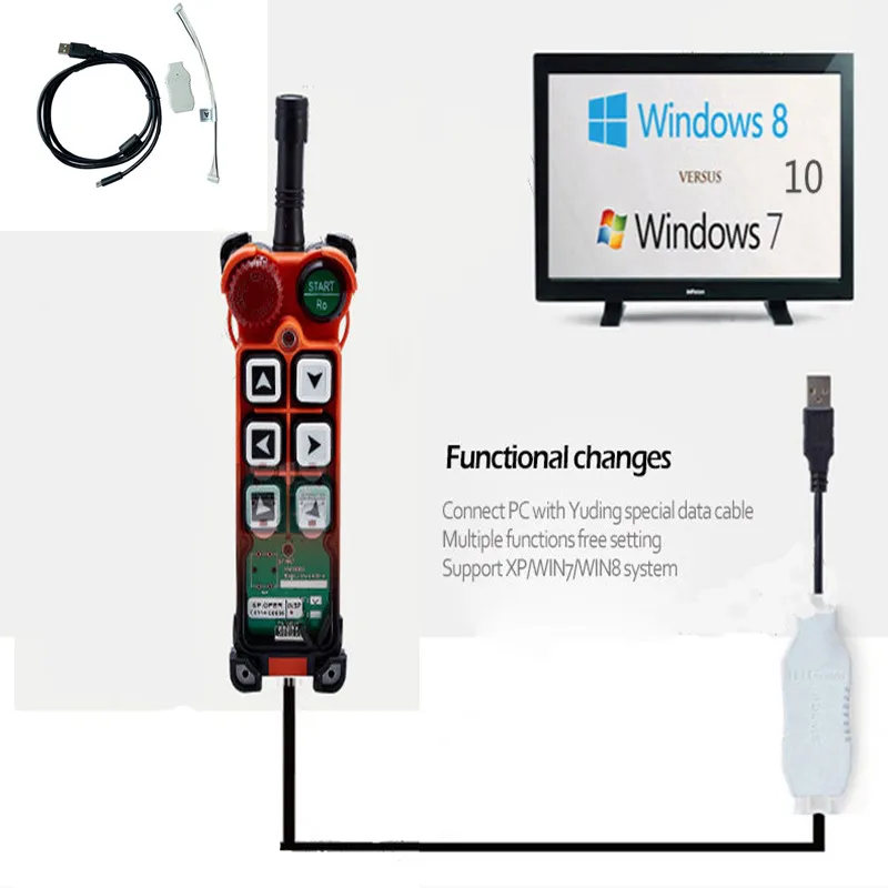 Uting Telecontrol software and program cable transmitter to change function for transmitter and receiver
Uting Telecontrol software and program cable transmitter to change function for transmitter and receiver