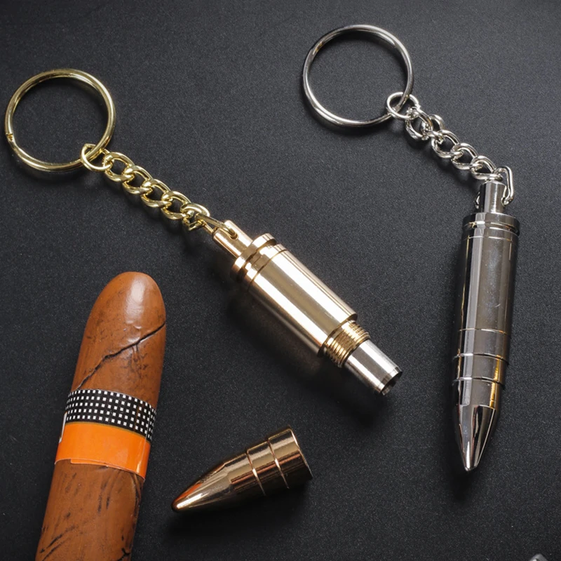 8mm Cuban Cigar Drilling Tool - Made Of Metal Bullet-Shaped Stainless Steel Drill Bit With Keychain Attached For Cigar Drilling
8mm Cuban Cigar Drilling Tool - Made Of Metal Bullet-Shaped Stainless Steel Drill Bit With Keychain Attached For Cigar Drilling