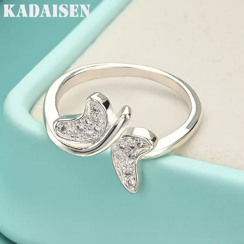 925 Sterling Silver Butterfly Inlaid Zircon 7-10# Ring For Women Fashion Wedding Engagement Party Charm Jewelry
925 Sterling Silver Butterfly Inlaid Zircon 7-10# Ring For Women Fashion Wedding Engagement Party Charm Jewelry