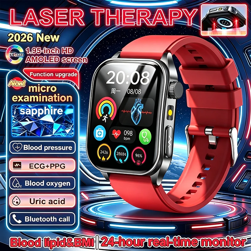 2026 New Men Health Smart Watch ECG Heart Rate Uric Acid Blood Pressure Blood Oxygen Sleep Monitoring Exercise Mode Smart Watch
2026 New Men Health Smart Watch ECG Heart Rate Uric Acid Blood Pressure Blood Oxygen Sleep Monitoring Exercise Mode Smart Watch