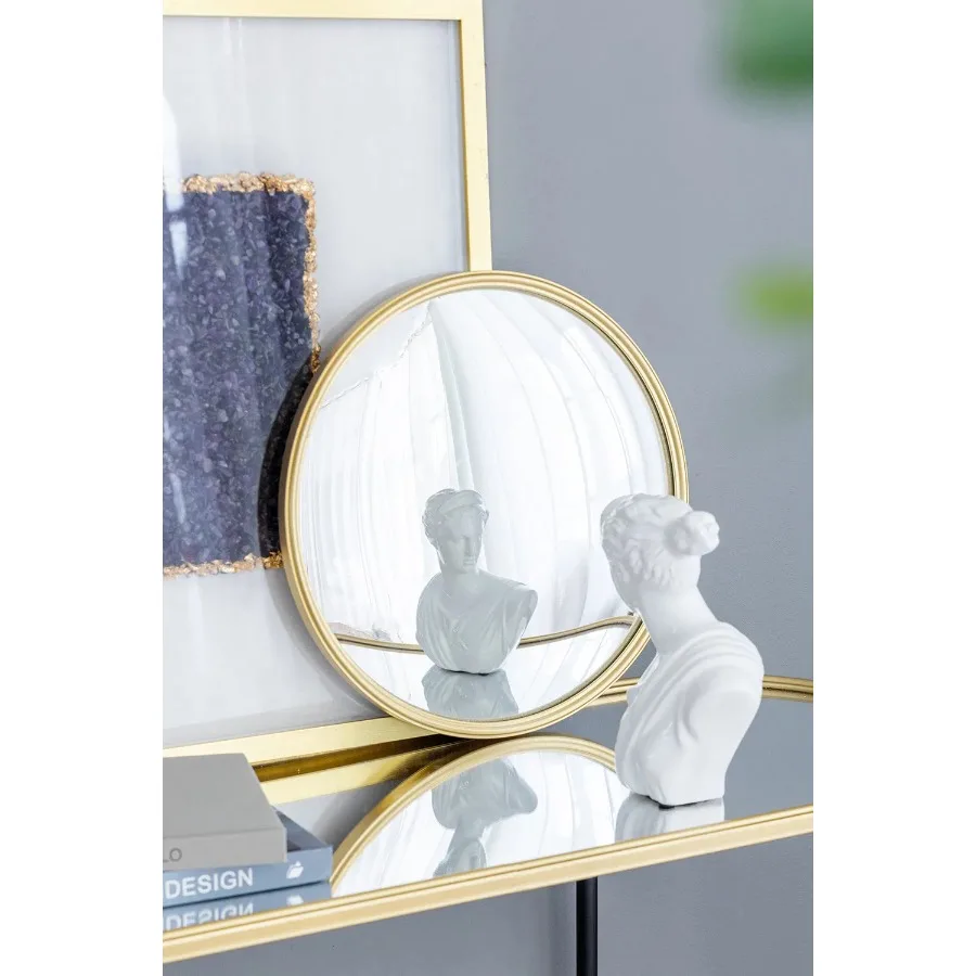 Gold Round Mirror 15 Diameter Circle Mirror Iron Frame for Living Room Bedroom Vanity Entryway Hallway
Gold Round Mirror 15 Diameter Circle Mirror Iron Frame for Living Room Bedroom Vanity Entryway Hallway