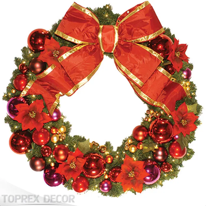 Decoration Plastic Flower Christmas Garland With Led Lights Artificial Green Wreaths
Decoration Plastic Flower Christmas Garland With Led Lights Artificial Green Wreaths