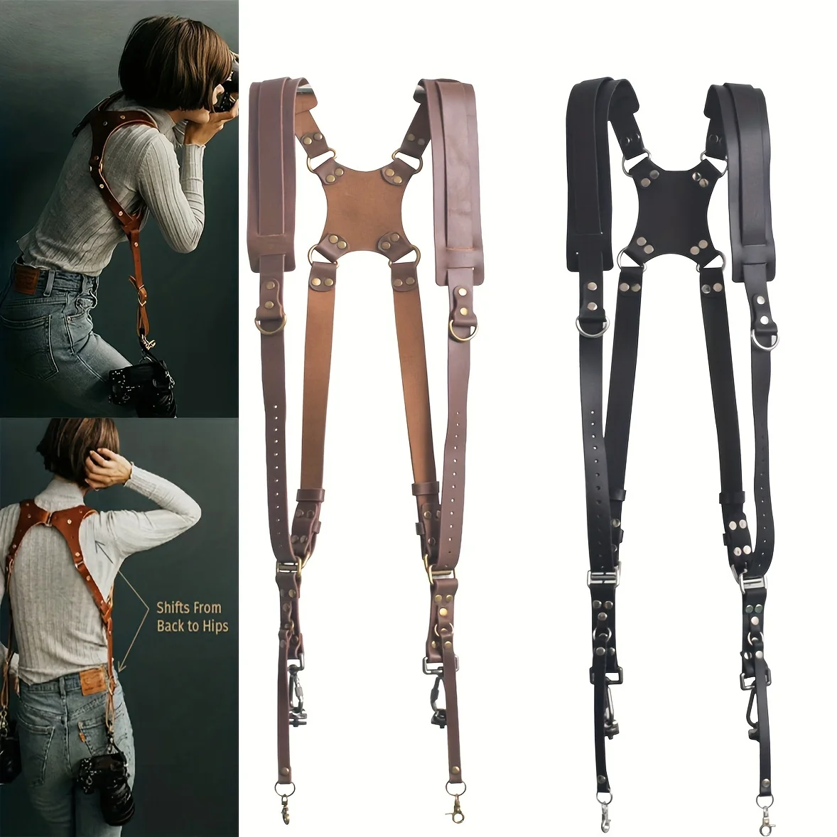 Верхний плечевой ремень из искусственной кожи/оборудование для уличной камеры, ремень для камеры DSLR/оборудование для фотосъемки, двойной ремень
Верхний плечевой ремень из искусственной кожи/оборудование для уличной камеры, ремень для камеры DSLR/оборудование для фотосъемки, двойной ремень