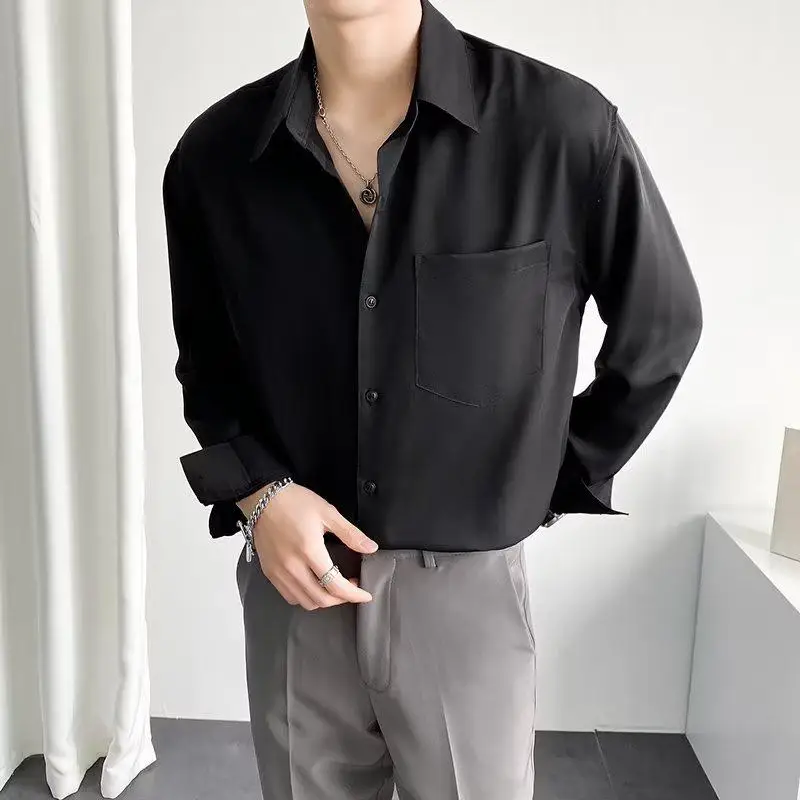 Мужская рубашка Busin Ice Silk, длинная, приталенная, не требующая глажки, весна-осень, новая, в корейском стиле, модная, повседневная
Мужская рубашка Busin Ice Silk, длинная, приталенная, не требующая глажки, весна-осень, новая, в корейском стиле, модная, повседневная
